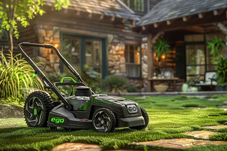 mowing lawn machine